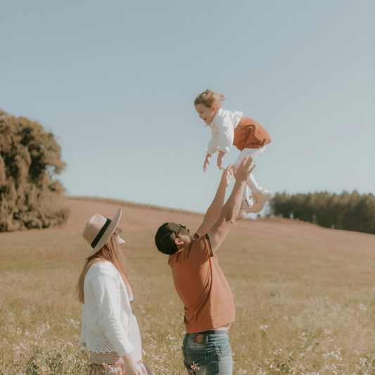 une famille heureux