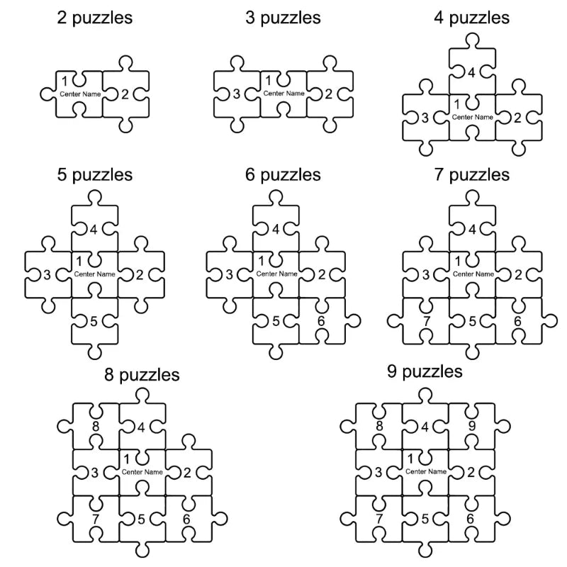 Cœur en Pièces - Puzzle personnalisé