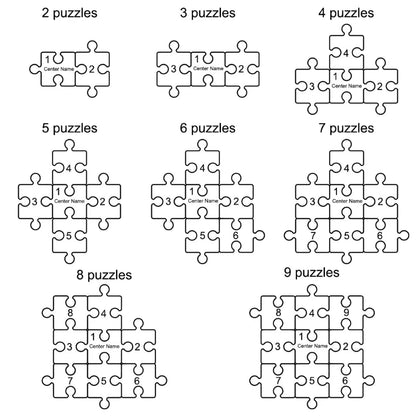 Cœur en Pièces - Puzzle personnalisé