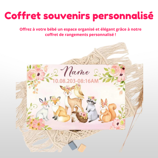 Coffret souvenirs personnalisé